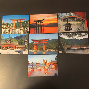 Unused Japanese Postcards Set Multicolor
